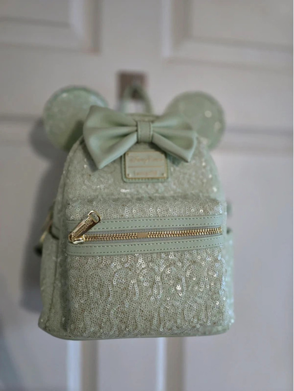 Disney Parks Loungefly Sequin Minnie Mini Backpack